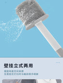 Escova de silicone 2 em 1 para vaso sanitário com cabo longo