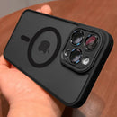 Case luxo a prova de choque - Shockproof para iPhone, Magsafe Wireless Charge Cover, Magnético