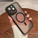 Case luxo a prova de choque - Shockproof para iPhone, Magsafe Wireless Charge Cover, Magnético