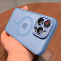 Case luxo a prova de choque - Shockproof para iPhone, Magsafe Wireless Charge Cover, Magnético